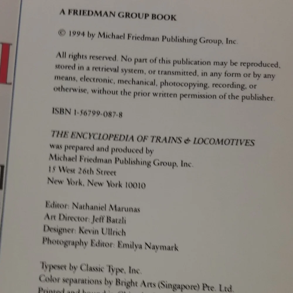 EUC, The Encyclopedia of Trains and Locomotives